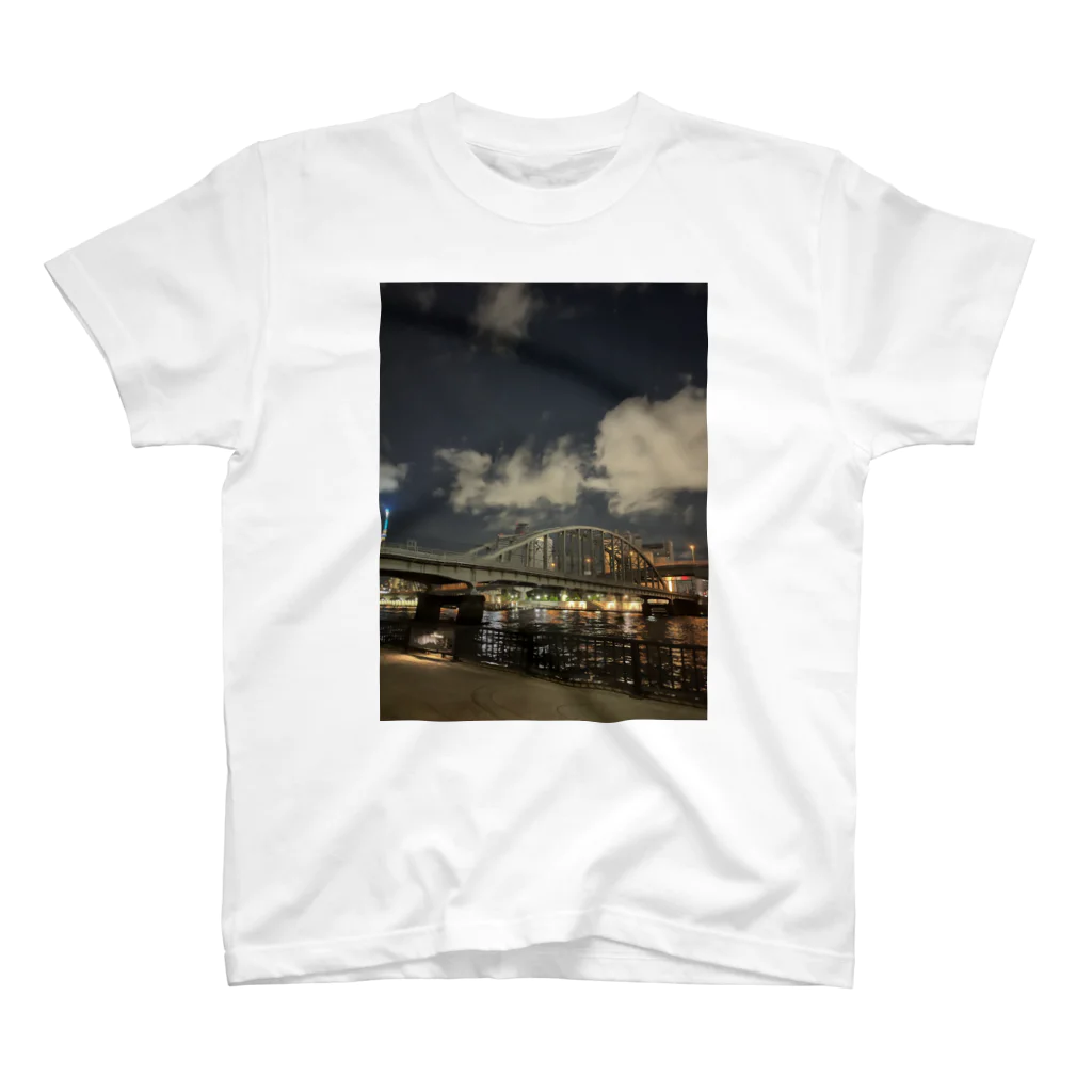 shin5oの【TOKYO】夜の隅田川　Scenery of Japan Regular Fit T-Shirt