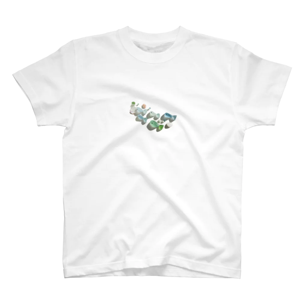 mirimamuのシーグラスなさかな Regular Fit T-Shirt