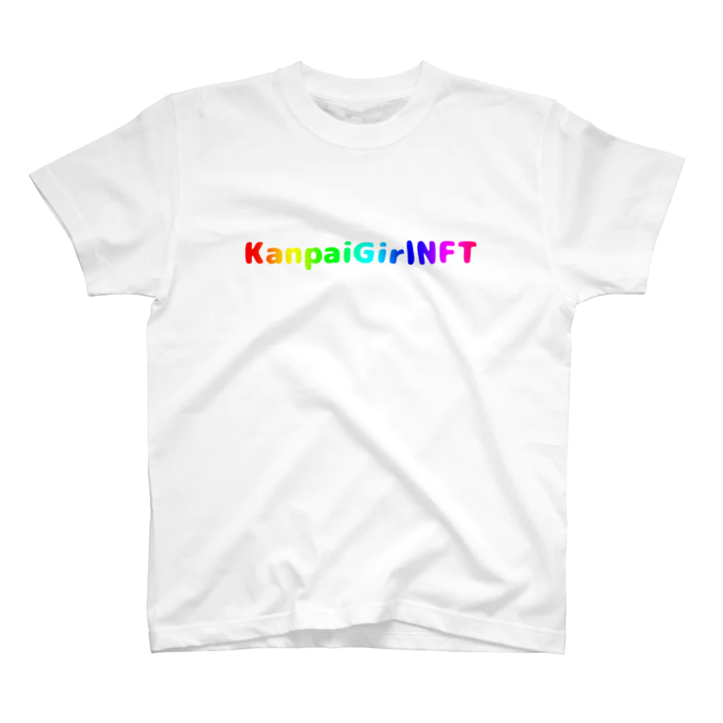 乾杯がーるずSHOPのKanpaiGirl「レインボーロゴ」アパレル Regular Fit T-Shirt