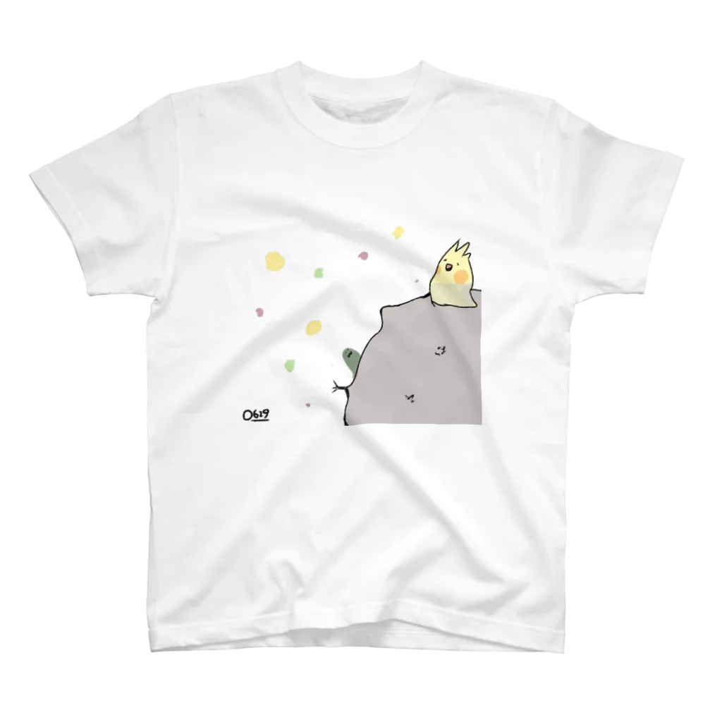 🐥ゆる(いイラストで生き物を)愛(でたい)の今日という日のためのTシャツ(6/29) スタンダードTシャツ