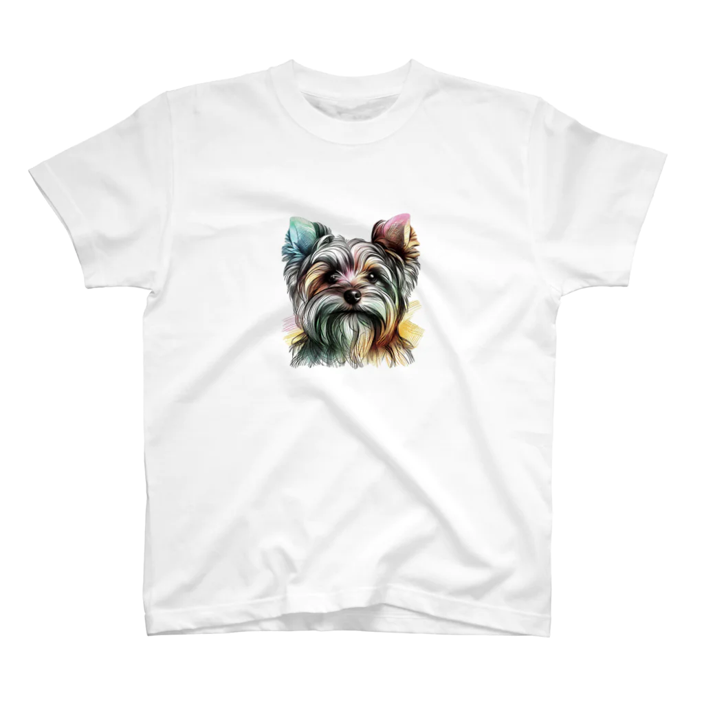 Miki Lokiのヨークシャーテリア🐕 スタンダードTシャツ