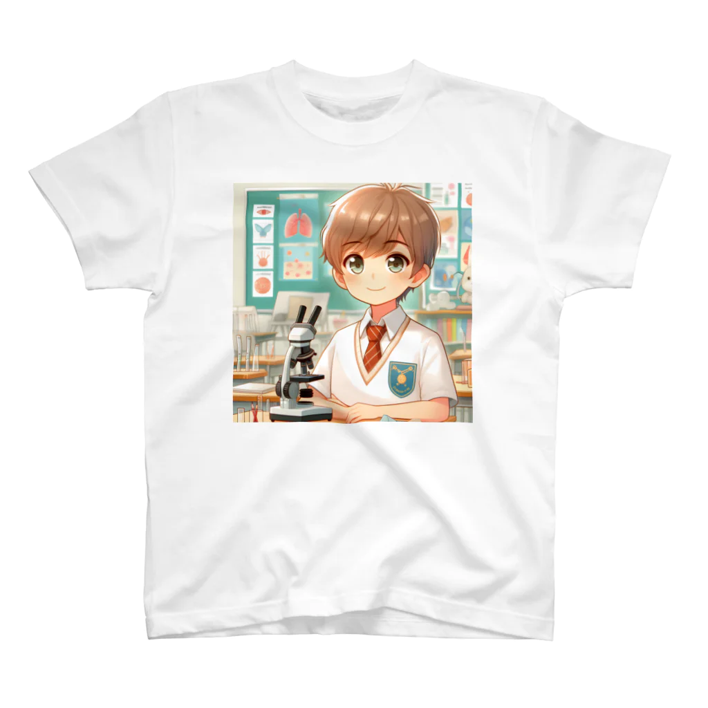 可愛い男の子イラスト販売所　By,keicyanの男の子　中学1年生　科学部 Regular Fit T-Shirt