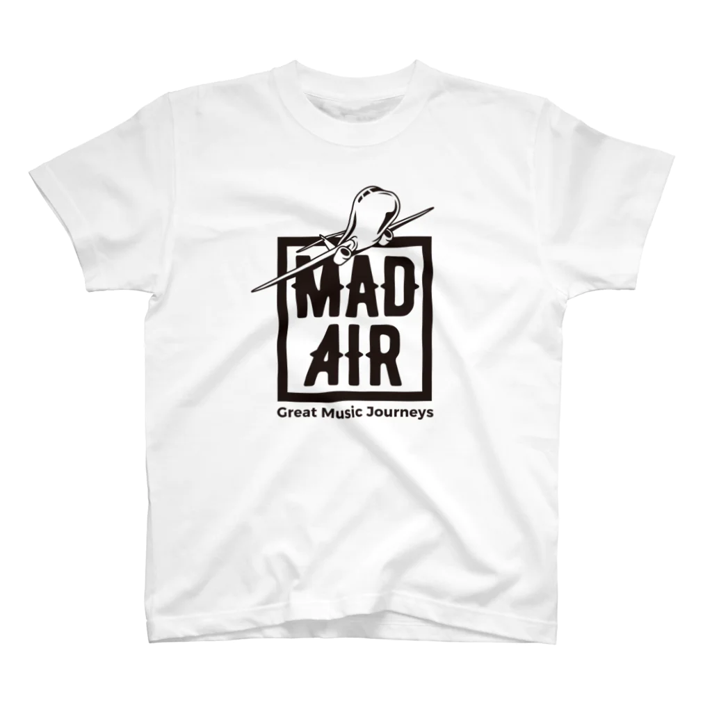 MAD AIR OFFICIALのBlack Logo B Regular Fit T-Shirt