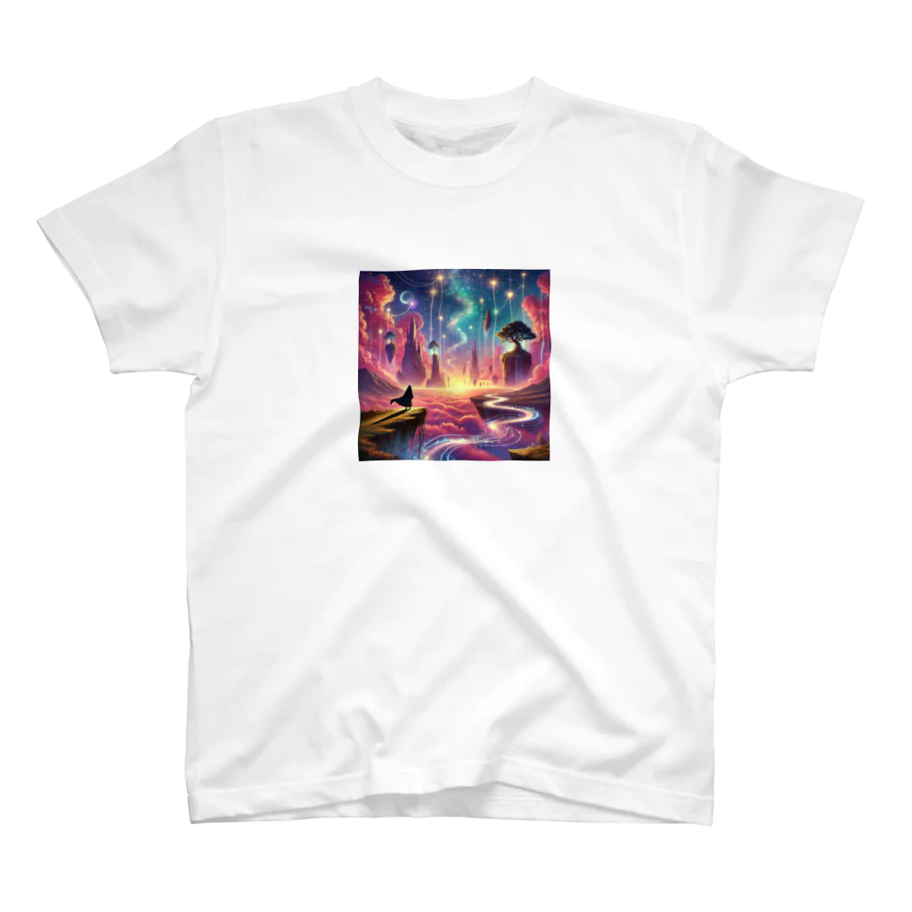 KIglassesのJourney Beyond the Horizon - 無限の旅路 スタンダードTシャツ