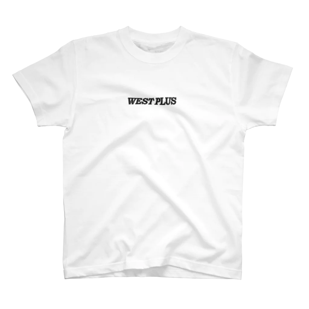 WEST PLUS officialのWEST PLUS Tシャツ(黒ロゴ) Regular Fit T-Shirt