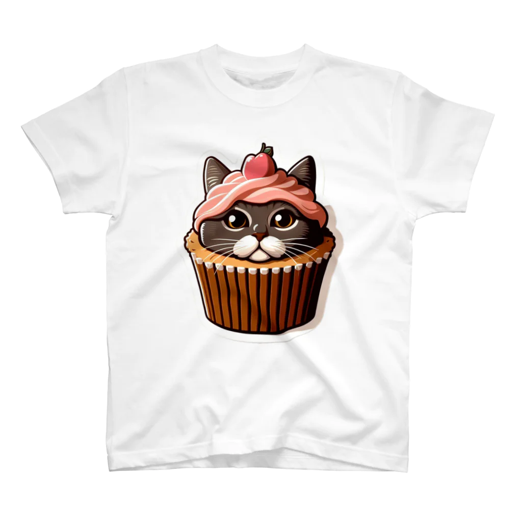 チョコレートモンスターのカップケーキねこ Regular Fit T-Shirt