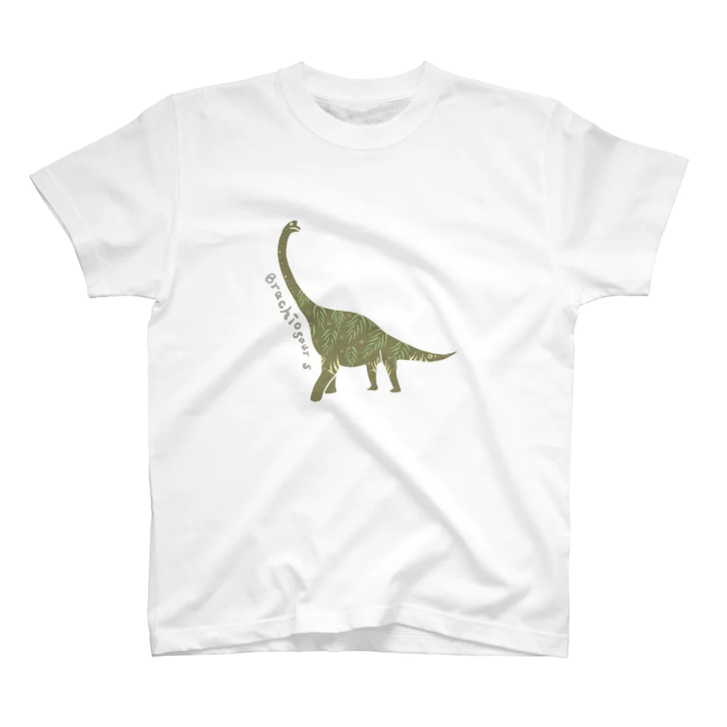 楽園Dinosaurの楽園Dinosaur*プラキオサウルス Regular Fit T-Shirt