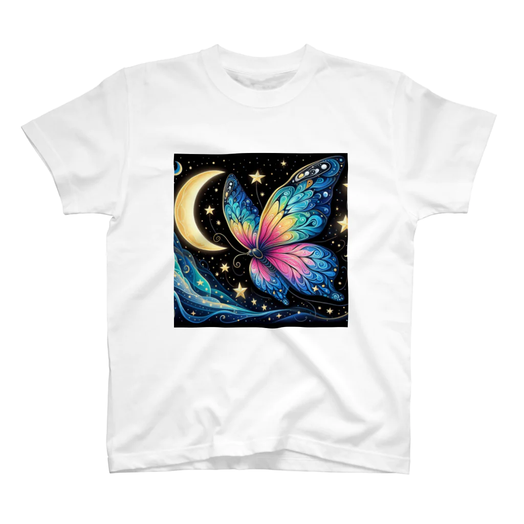 dora0の星空の蝶 Regular Fit T-Shirt