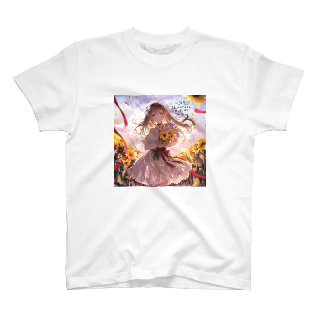 花束娘のDreaming in a Field of Sunflowers Regular Fit T-Shirt