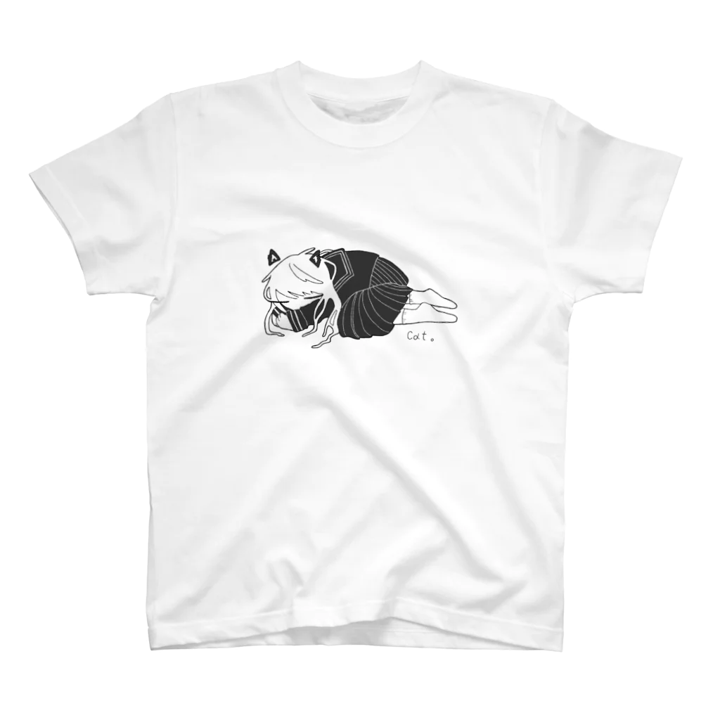 〇４７１の猫になりたい女の子。 スタンダードTシャツ