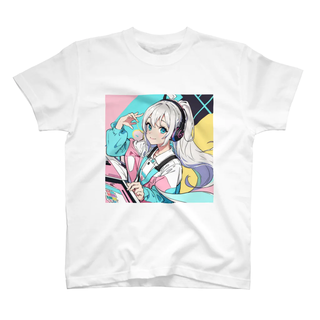 yozoraniyumeoの魔法ゲーマー少女 スタンダードTシャツ