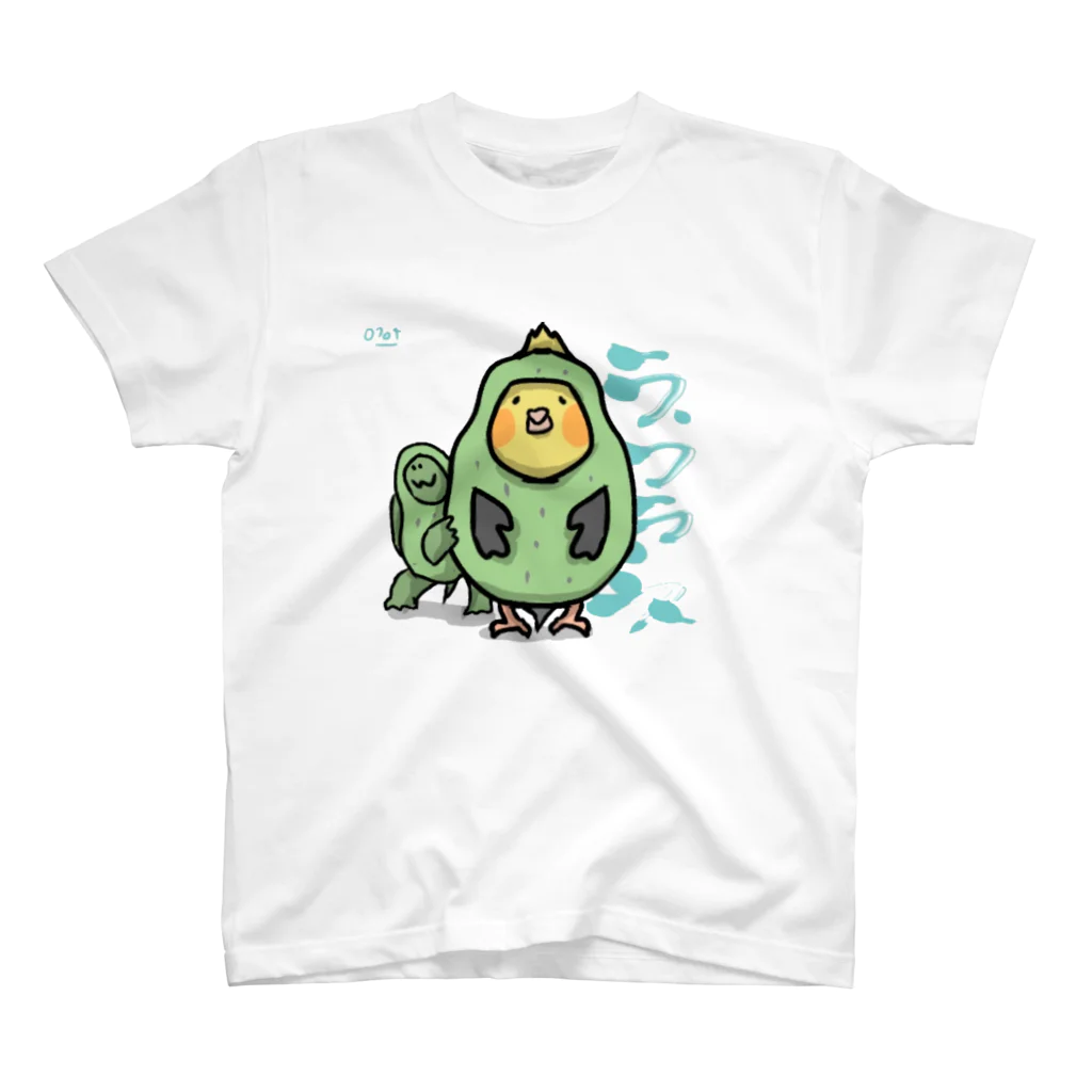 🐥ゆる(いイラストで生き物を)愛(でたい)の今日という日のためのTシャツ(7/4) スタンダードTシャツ