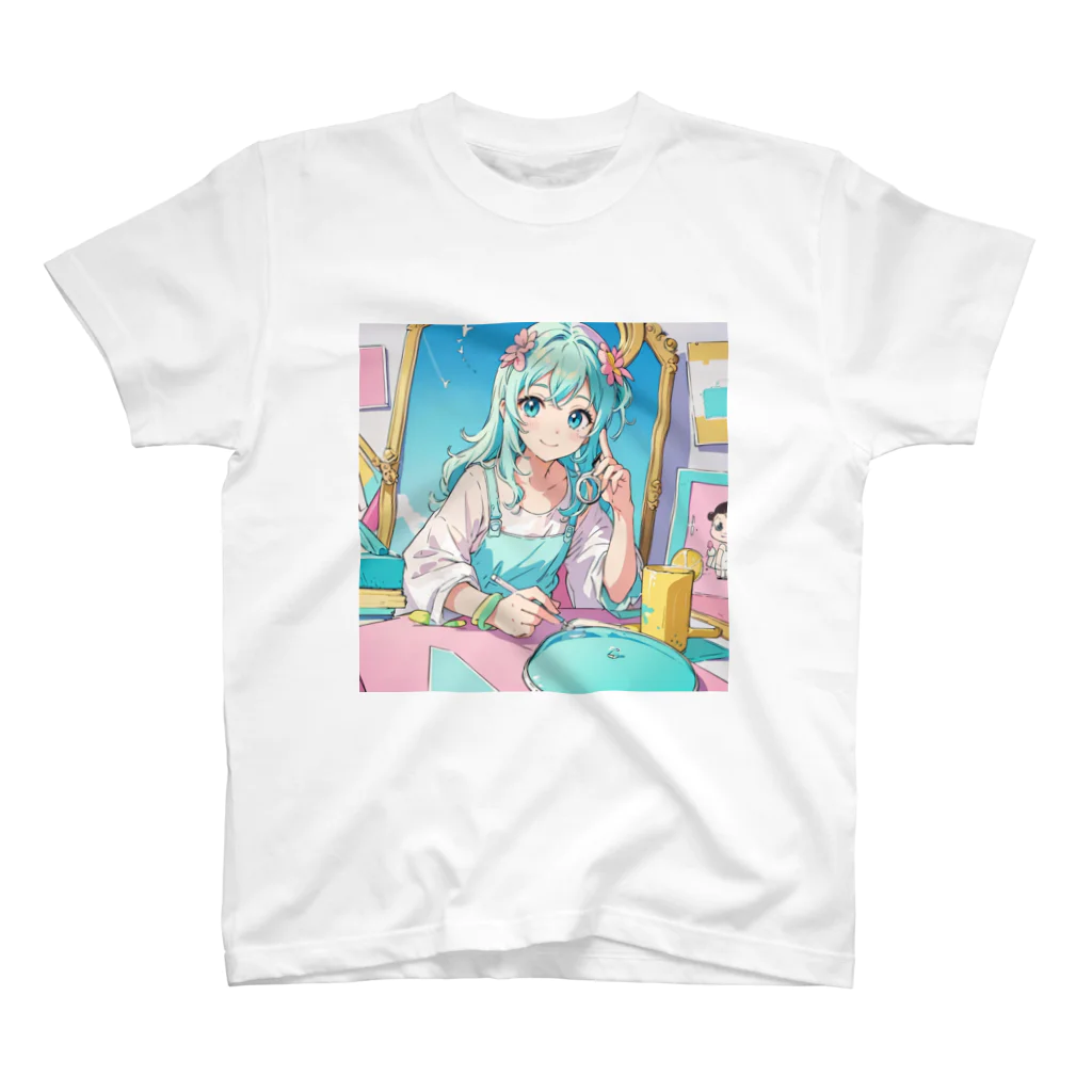 yozoraniyumeoの魔法アクセサリー少女 スタンダードTシャツ