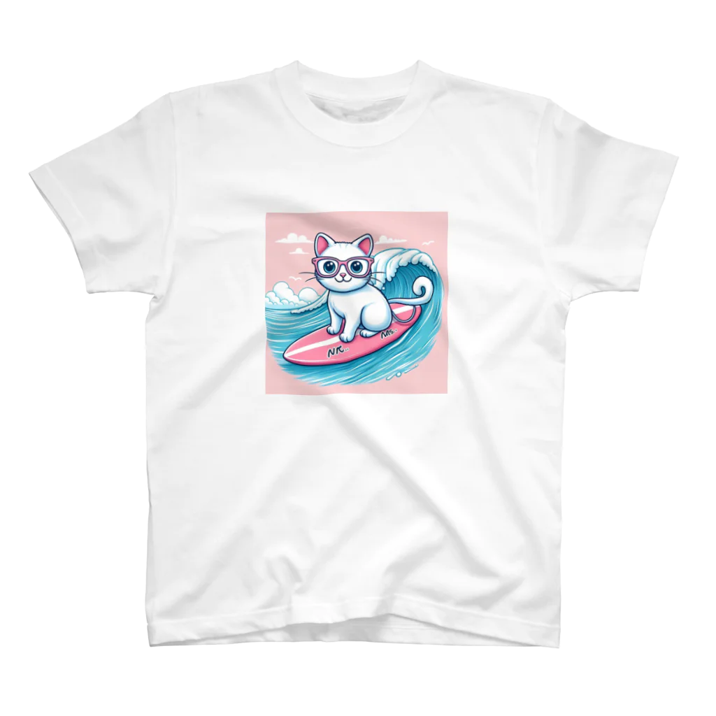 うめ組屋さんのサーフねこ スタンダードTシャツ