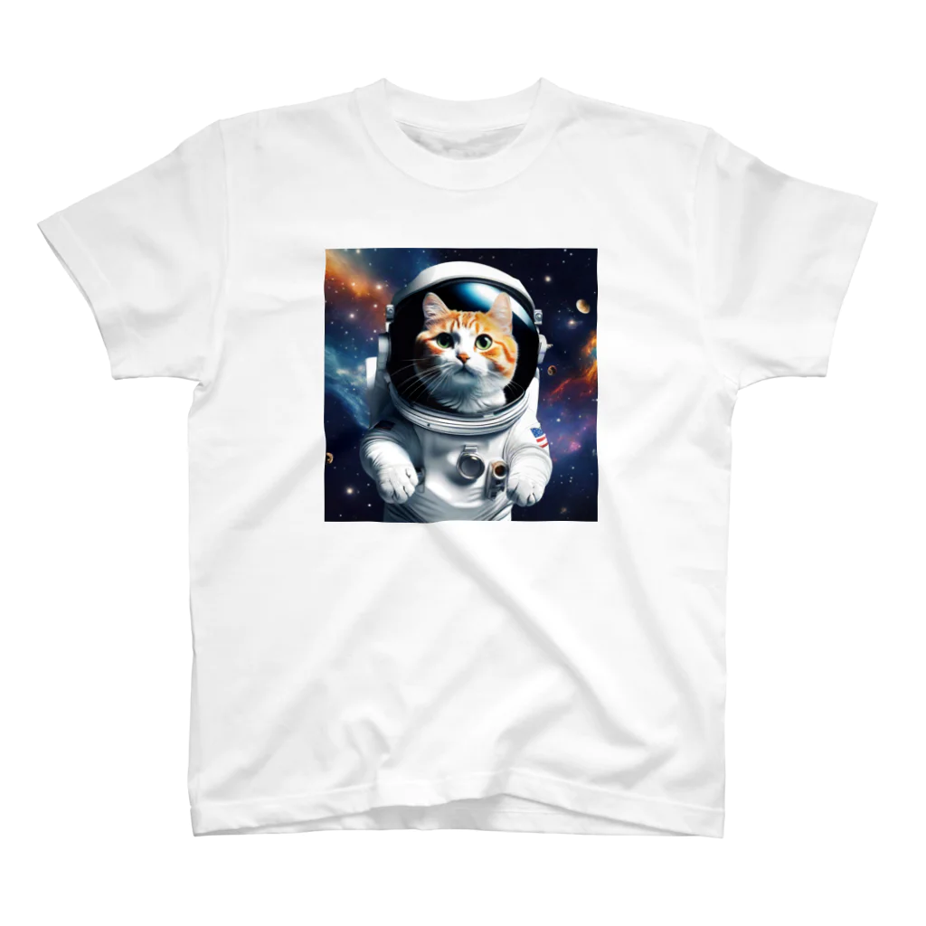 Three Bellsの宇宙飛行猫 Regular Fit T-Shirt