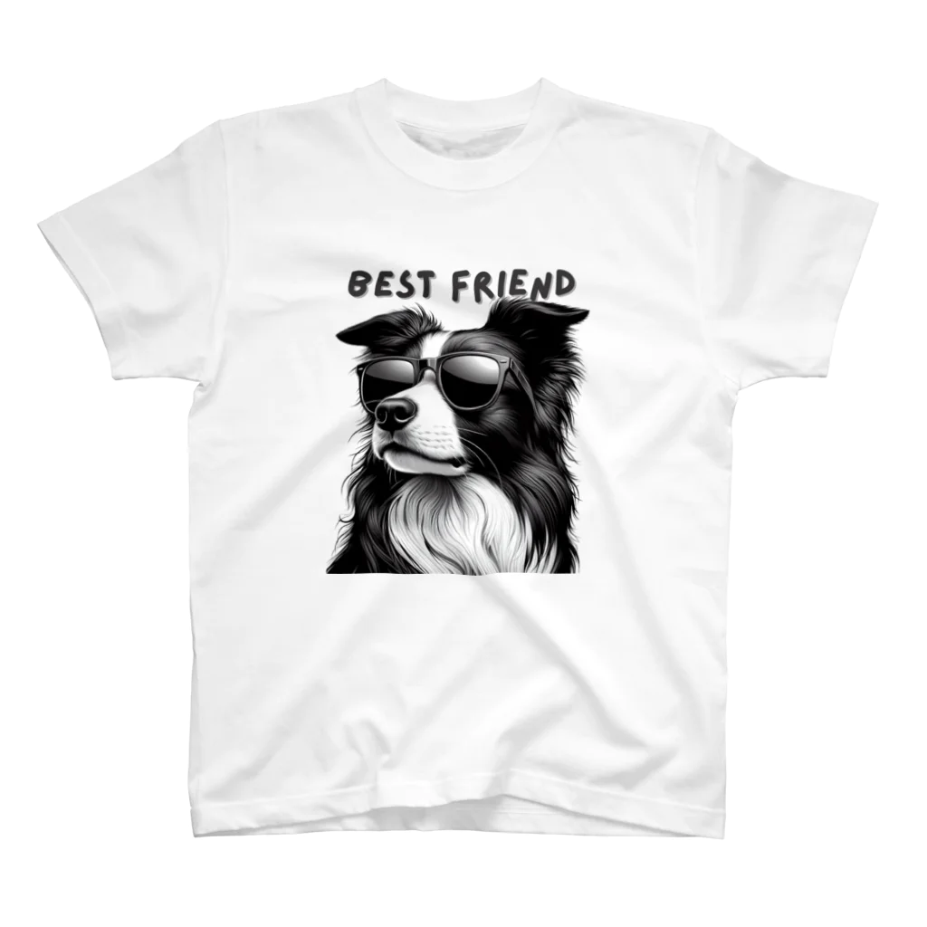 ビビりな番犬くんのBest Friendわんこ スタンダードTシャツ