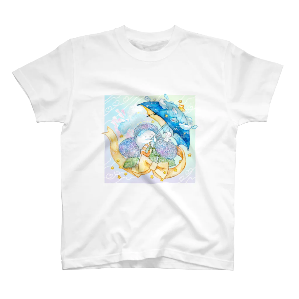 ナルセキョウのアジサイクラゲ スタンダードTシャツ