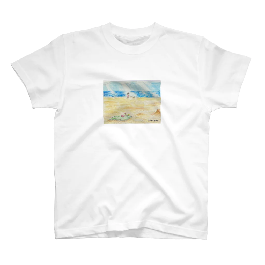 RITUKI-ENOAの浜辺にて スタンダードTシャツ
