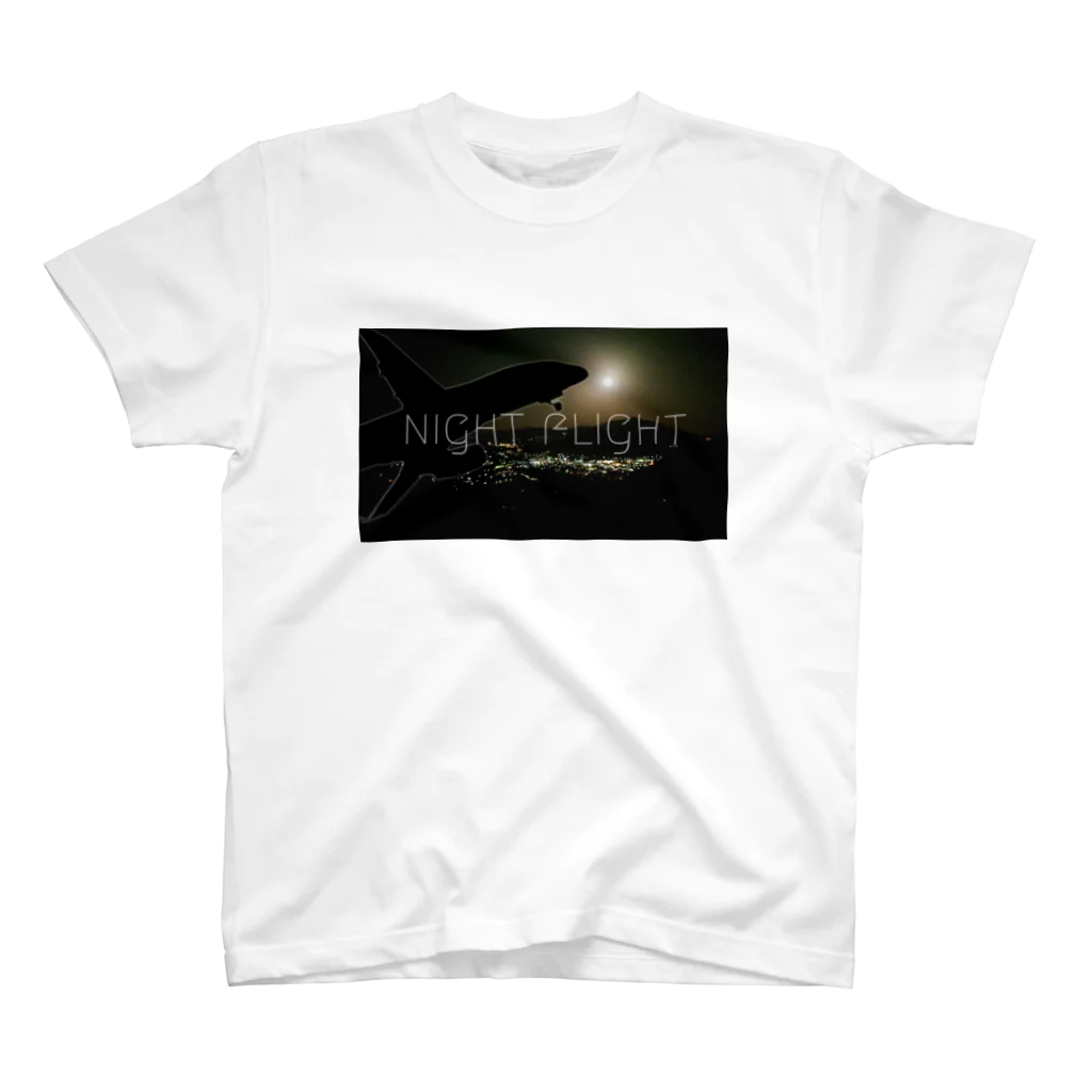 たまコロンのNIGHT FLIGHT Regular Fit T-Shirt