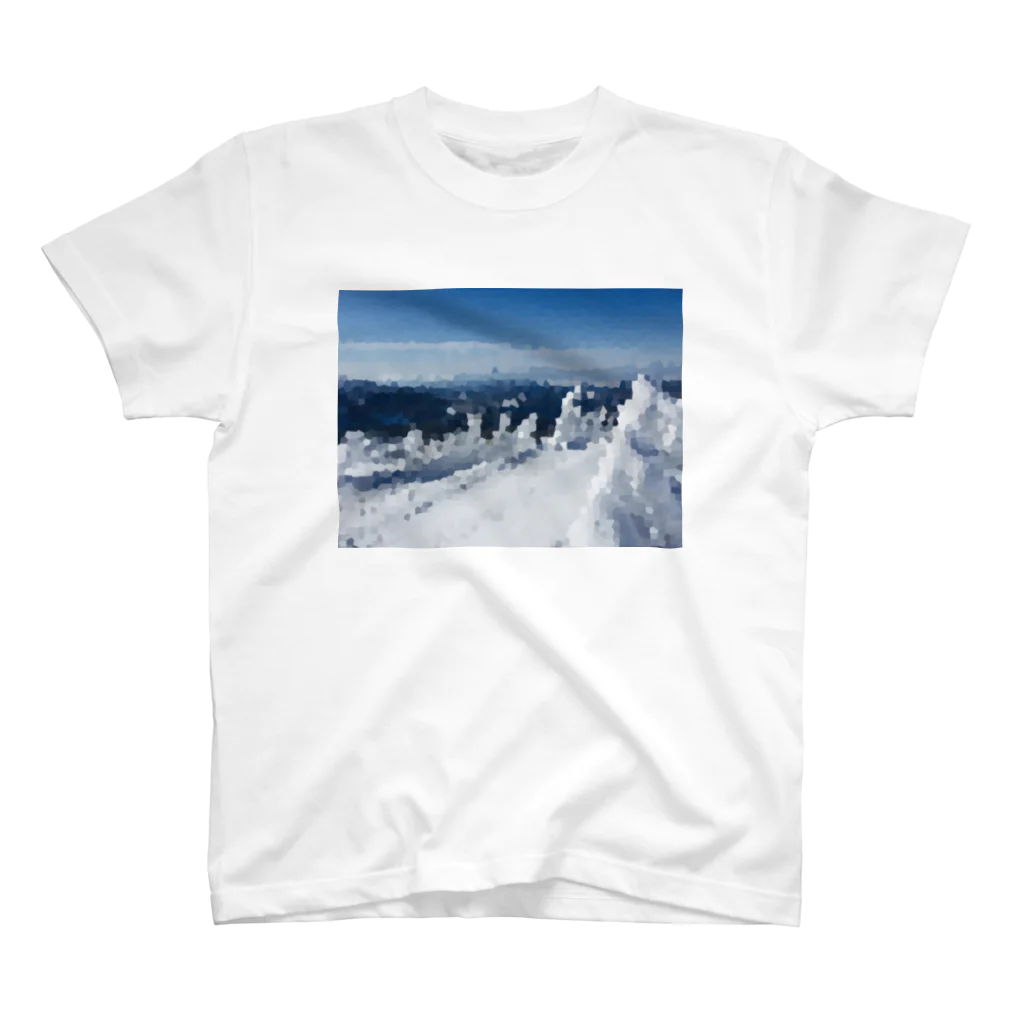 YOBULLCOの雪山 スタンダードTシャツ