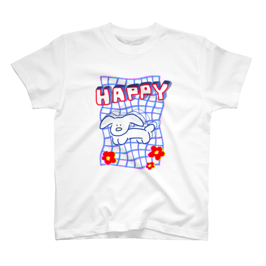 303のおみせのHAPPY犬 スタンダードTシャツ