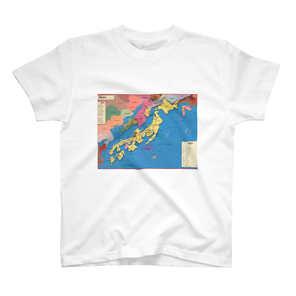 MONOQLOKOKOの地図 スタンダードTシャツ