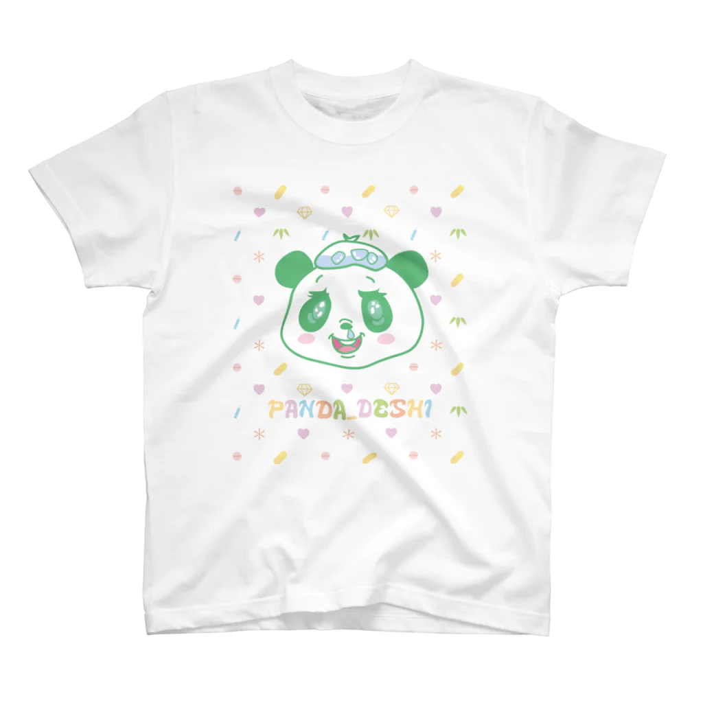 オガマユのパンダでし。 スタンダードTシャツ