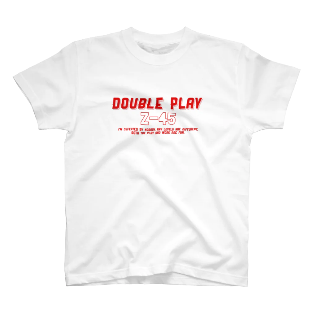 DOUBLE PLAY®︎のZ-45 series red スタンダードTシャツ