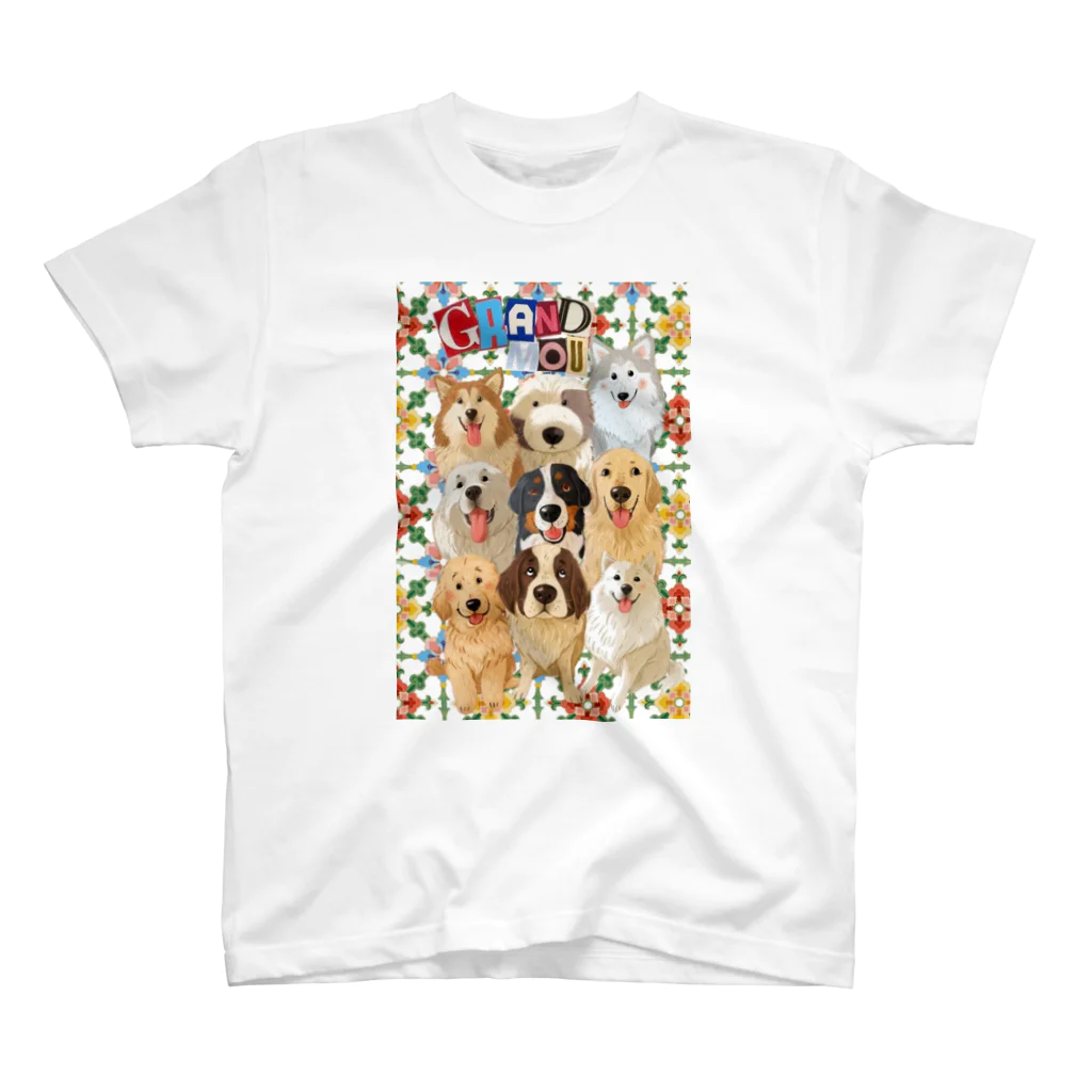 GRAND MOU《ぐらんむー》のNEW 2024  GRAND MOU《ぐらんむー》大型犬カフェ Regular Fit T-Shirt