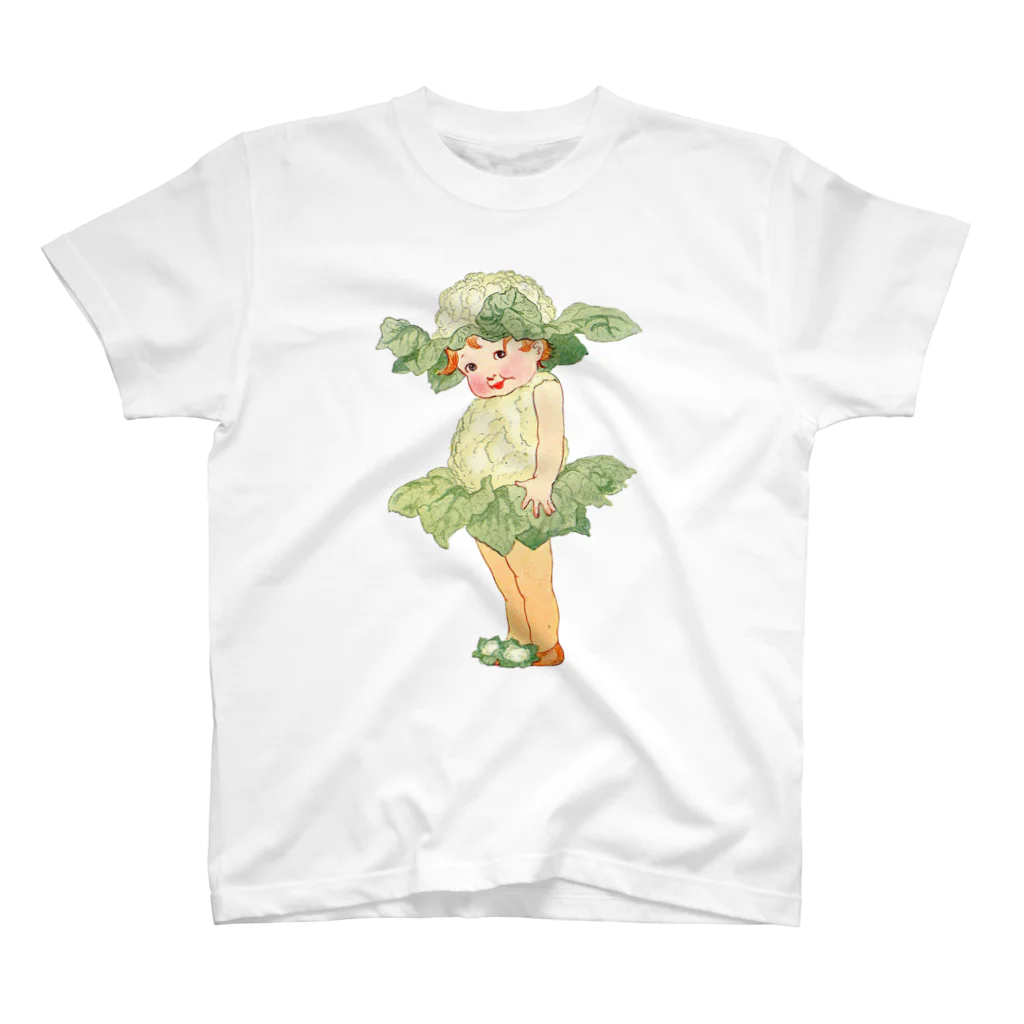 Saza-nami Antique designのカリフラワーちゃん Regular Fit T-Shirt