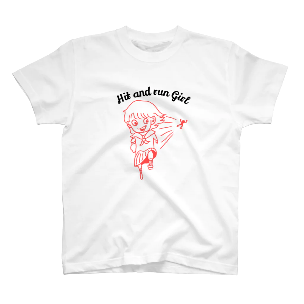 けーしょっぷのHit and run Girl Regular Fit T-Shirt