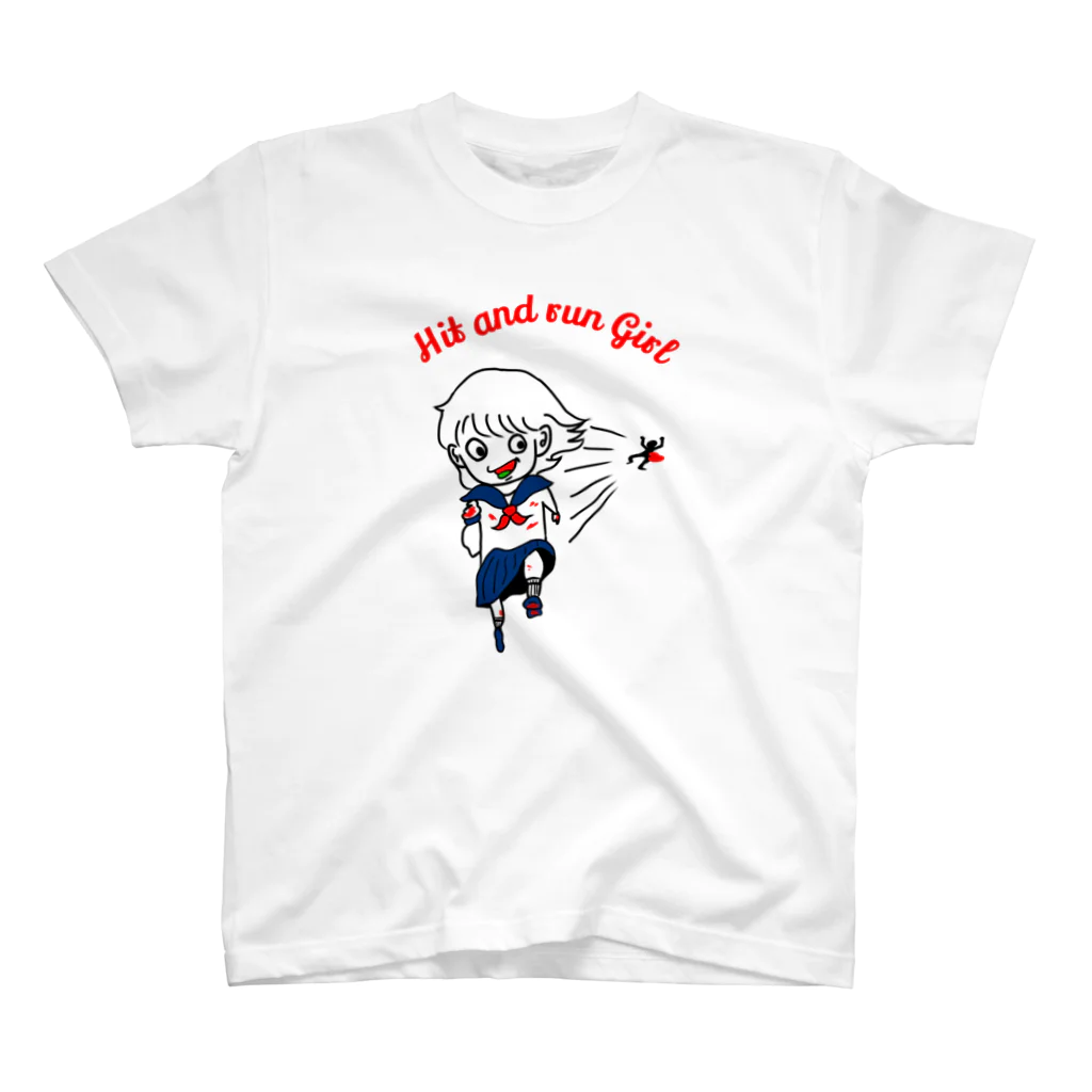 けーしょっぷのHit and run Girl 色付きver. Regular Fit T-Shirt