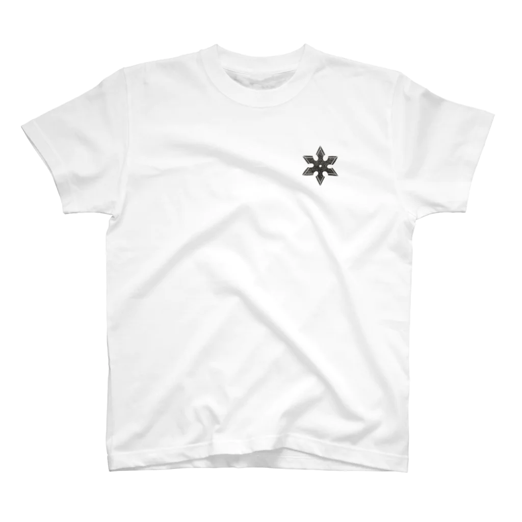 omochi_stampの手裏剣バックアタック Regular Fit T-Shirt