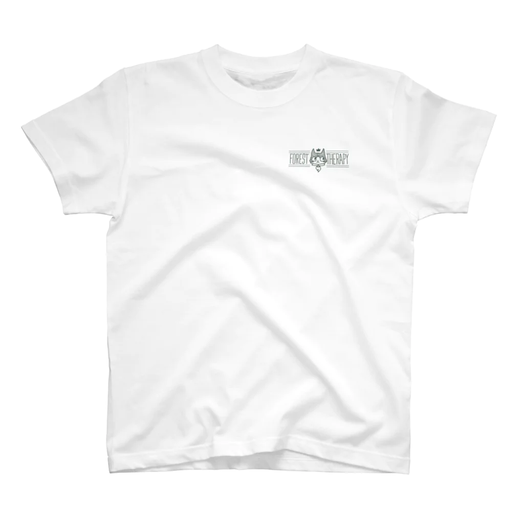 やとりえ-yatorie-のフォレストセラピーハチワレ スタンダードTシャツ