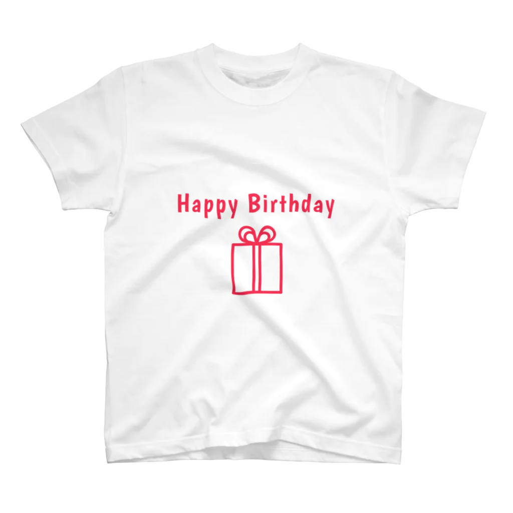 mariberu キッズ☆子供☆ママ☆パパ☆ペアのHappy Birthday  スタンダードTシャツ