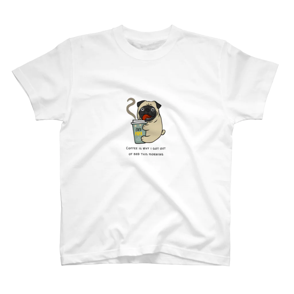 cocopapa-mamのcocopapa　可愛いパグのドッグTシャツ Regular Fit T-Shirt