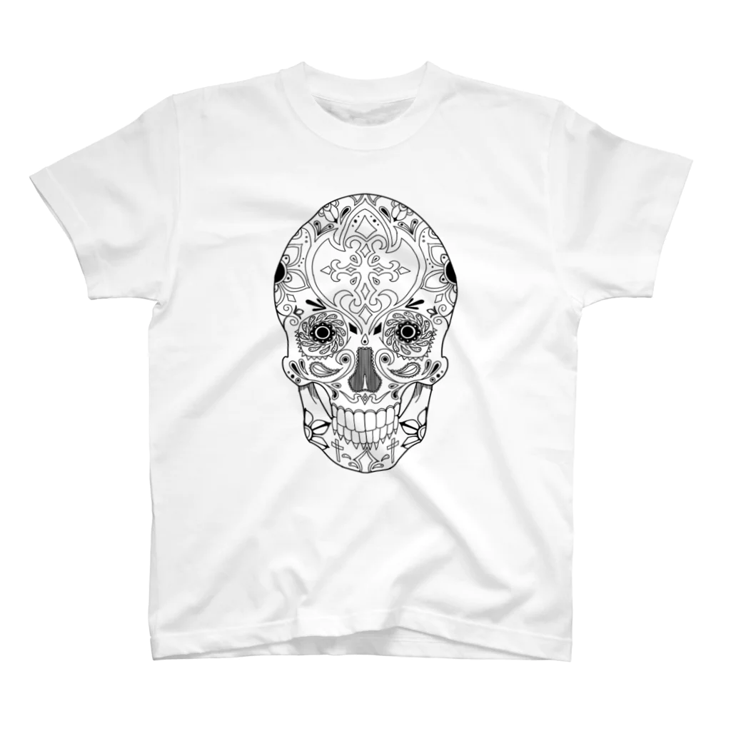 nekoneko18tのmexican scull スタンダードTシャツ