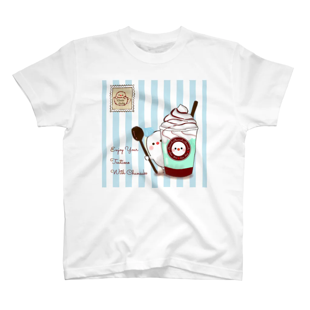 ちゅんすけ（ ●e● ）のちゅんカフェ(ミント） Regular Fit T-Shirt