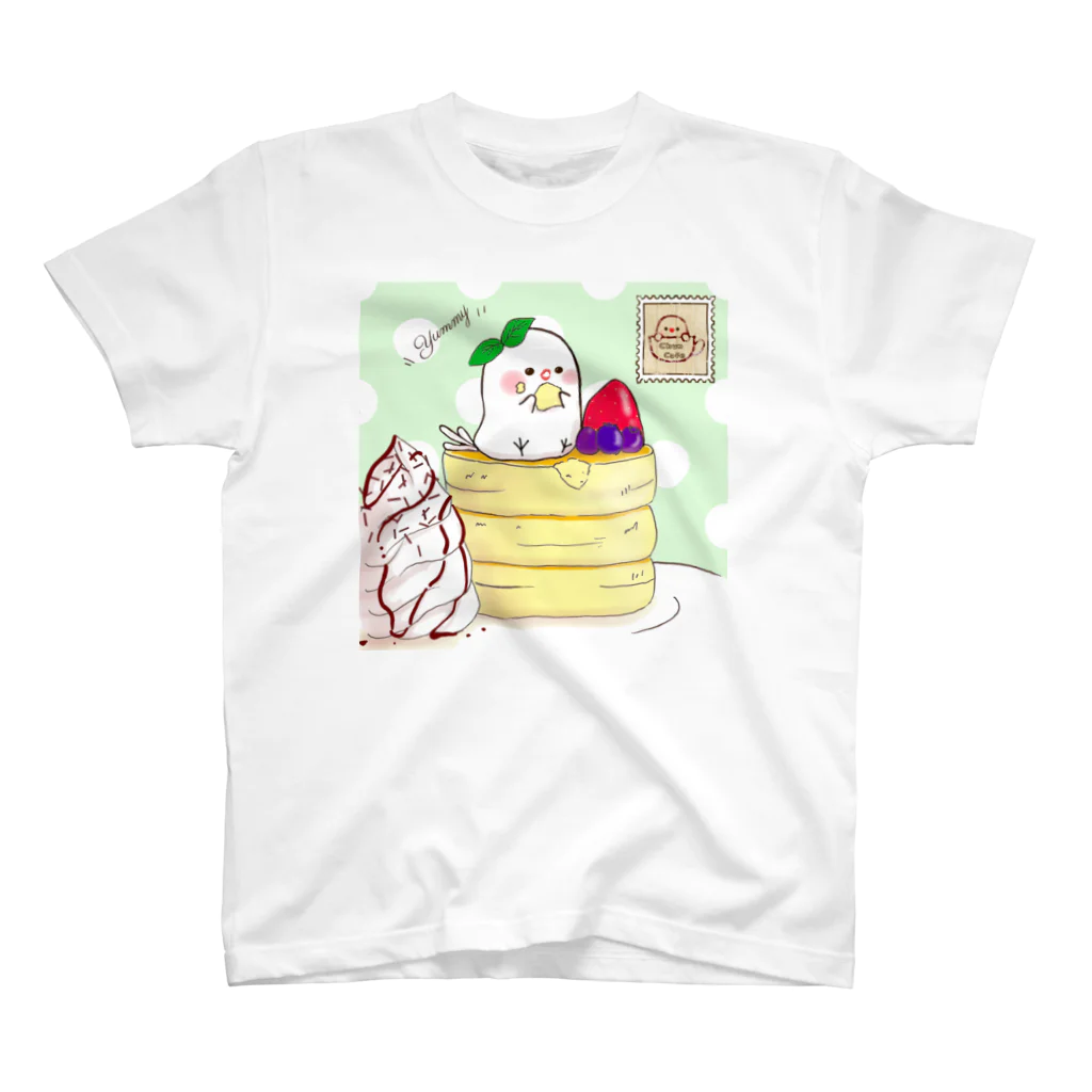 ちゅんすけ（ ●e● ）のちゅんカフェＰＫ（ミント スタンダードTシャツ