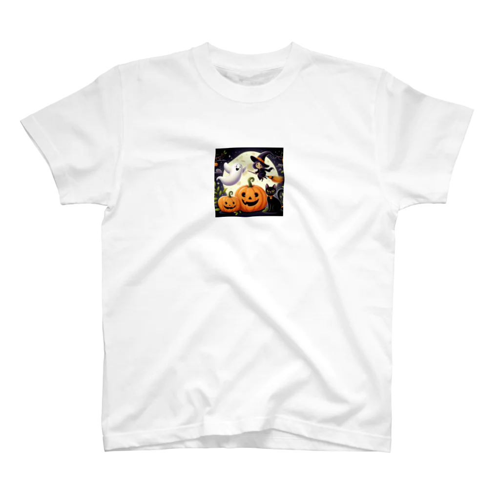 ninja-O3pMfBj6Qw6HのHalloweenの夜🌙🌃 Regular Fit T-Shirt