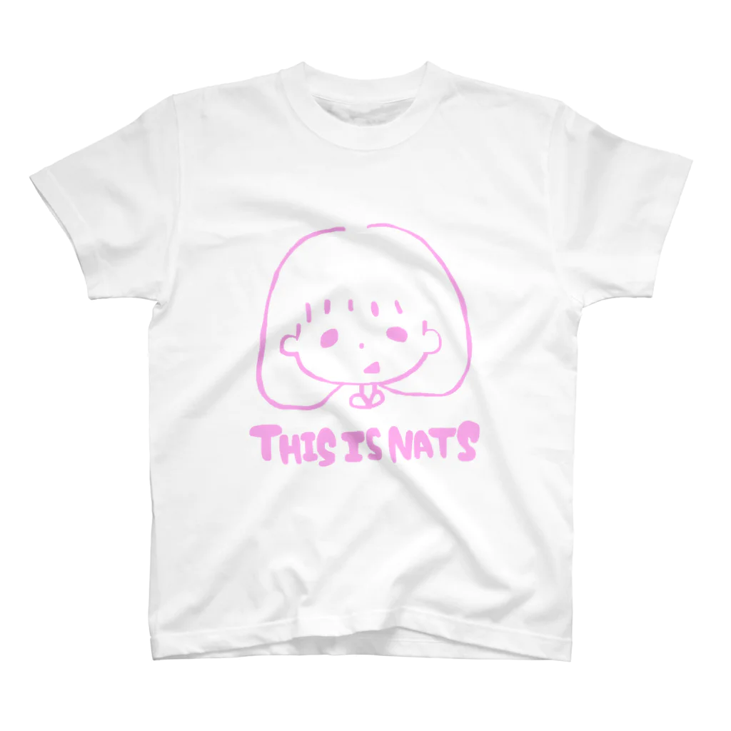 THIS IS NATSのピンクのでぃっちゃん スタンダードTシャツ