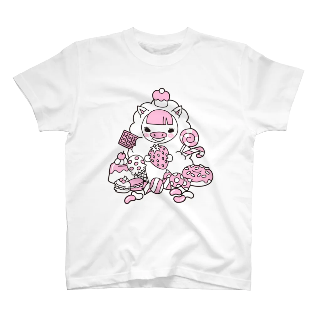 だみぃ@LINEスタンプも販売中のスイーツマスブーシンプル Regular Fit T-Shirt