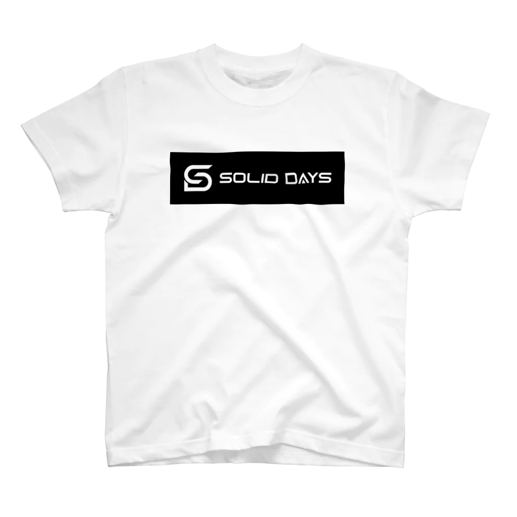 SOLID DAYS グッズショップのSOLID DAYS 2019 ボックスロゴ Regular Fit T-Shirt