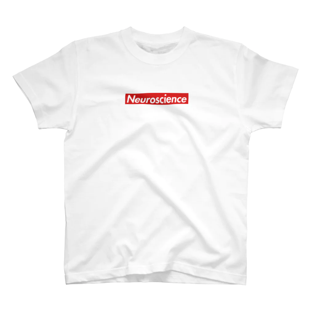 坂本嵩 / Shu SakamotoのSupreme風Neuroscienceシャツ (白)  Regular Fit T-Shirt