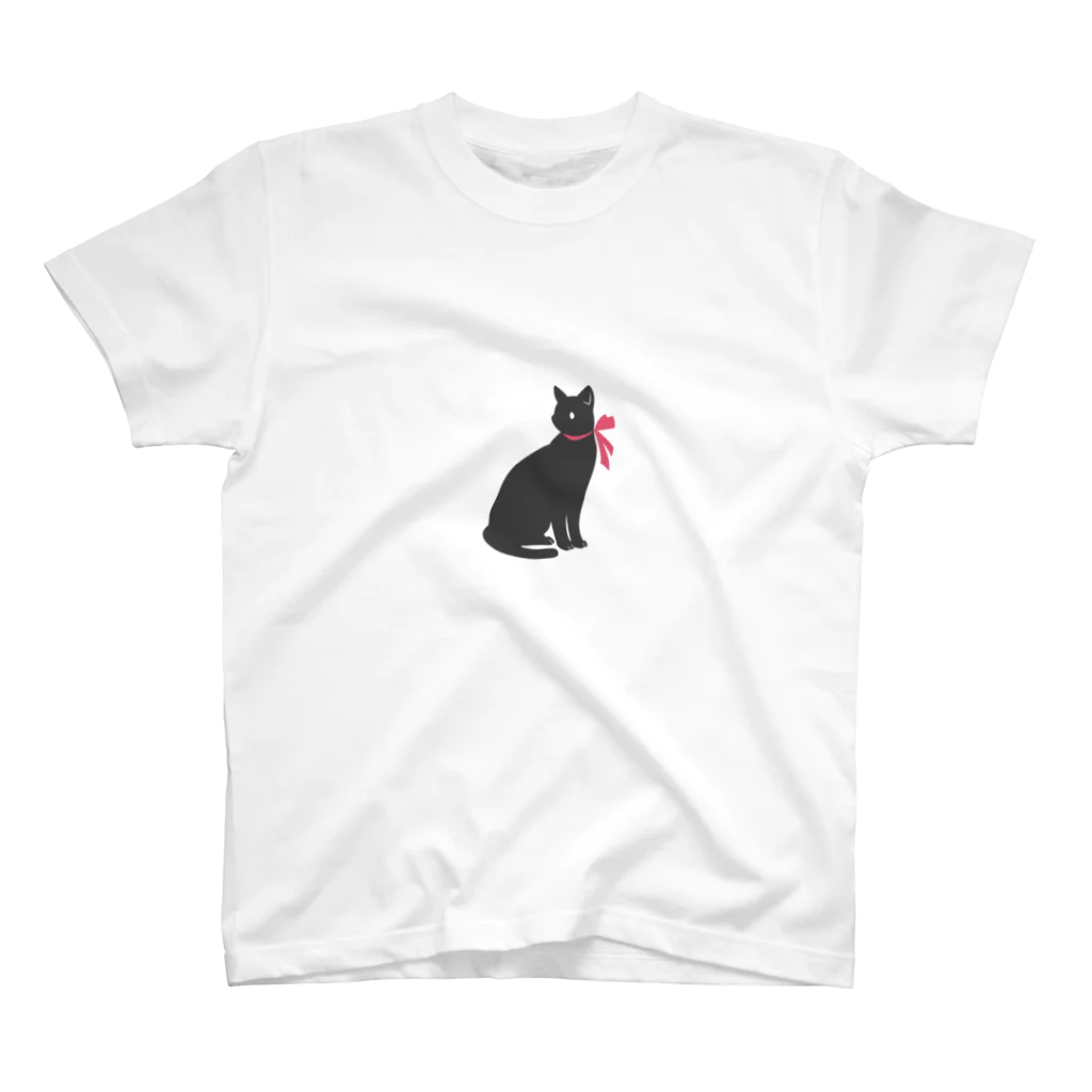 Tea Drop Sのくろねこ Regular Fit T-Shirt