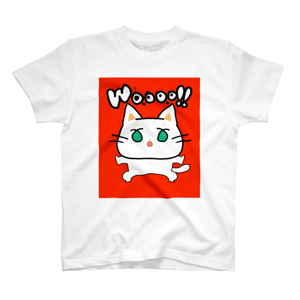 よのしのwoooo‼ねこ スタンダードTシャツ