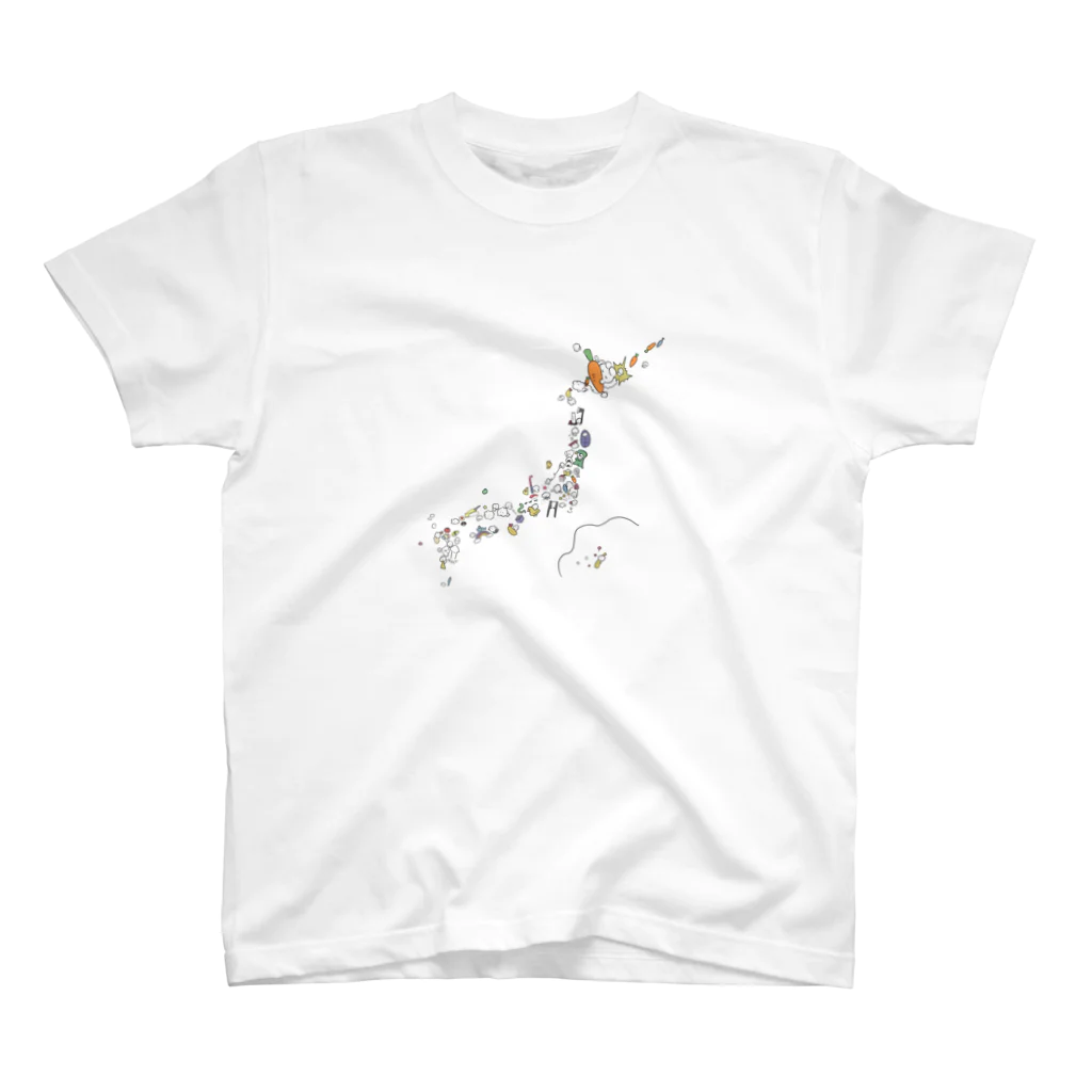 みどりのusagijapan スタンダードTシャツ