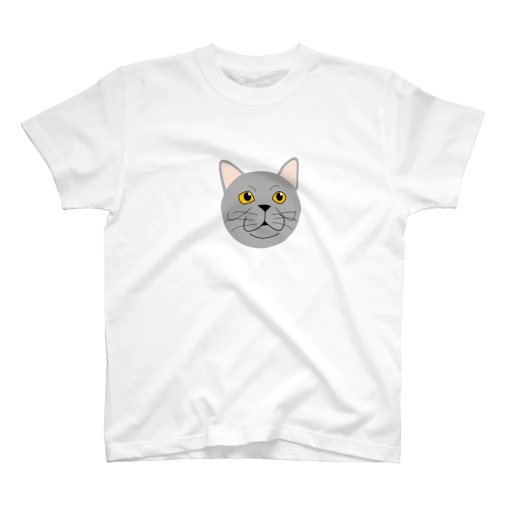 はちたま堂の猫のねこはちちゃん スタンダードTシャツ