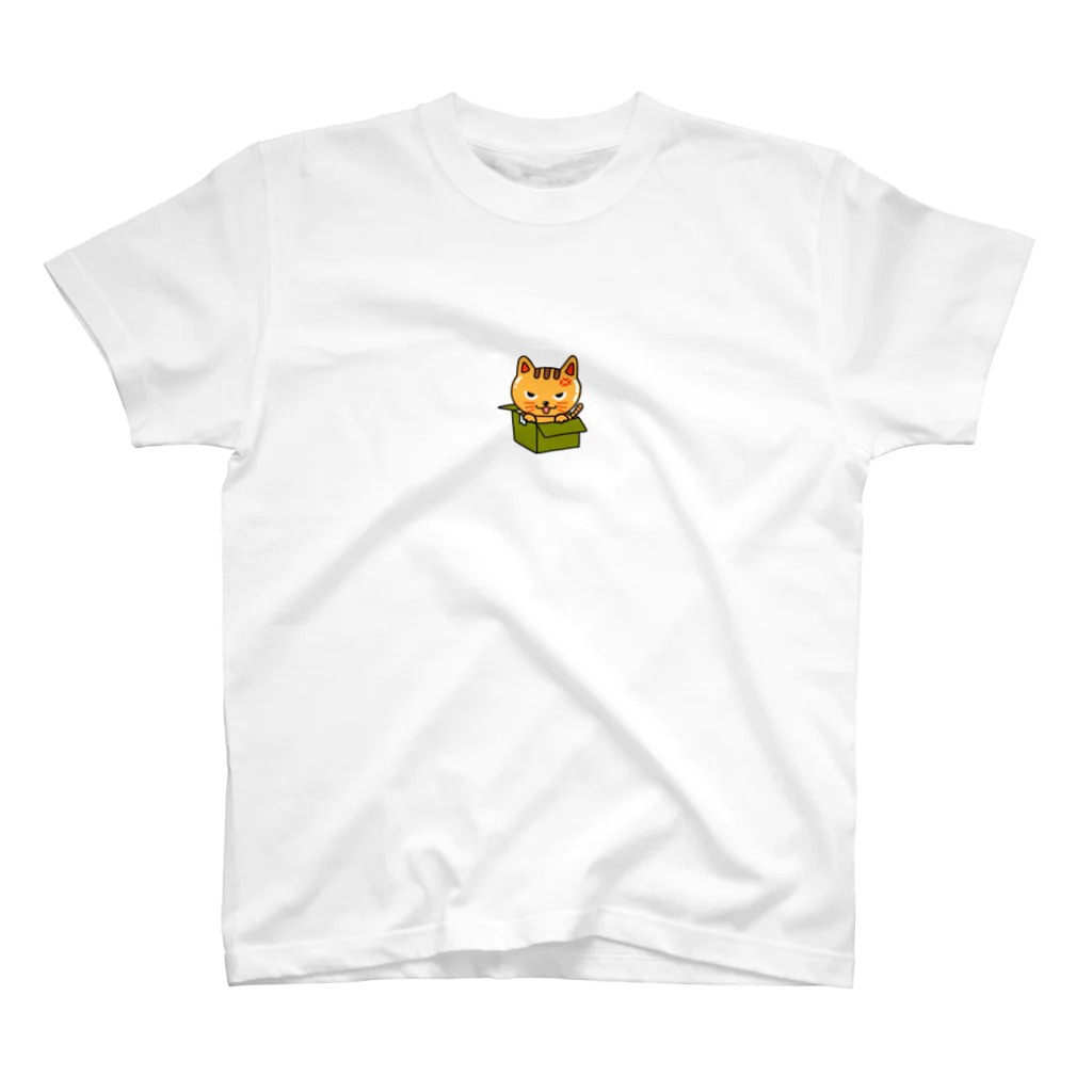 アトリエ カリストのテカリ猫・怒り猫バージョン スタンダードTシャツ