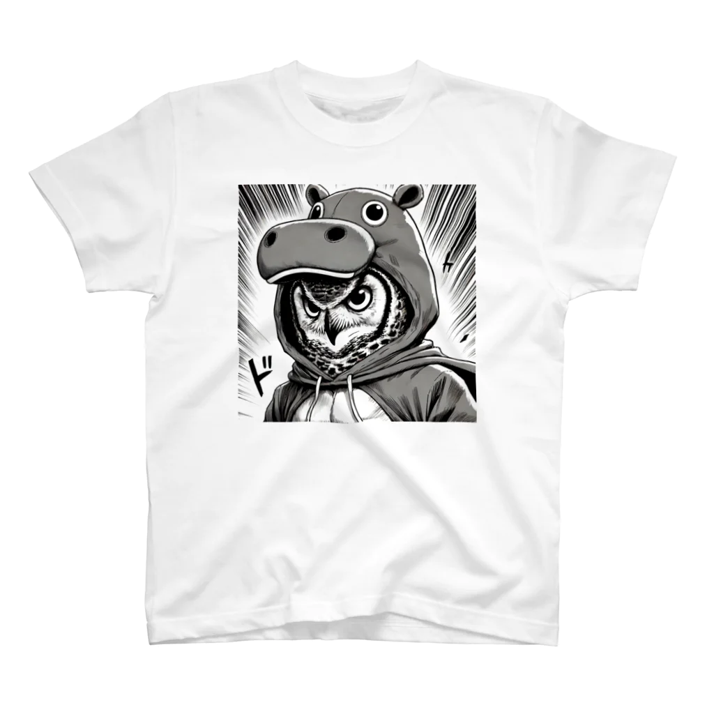 となりのふくろうのふくろう✖️カバのぬいぐるみtシャツ Regular Fit T-Shirt
